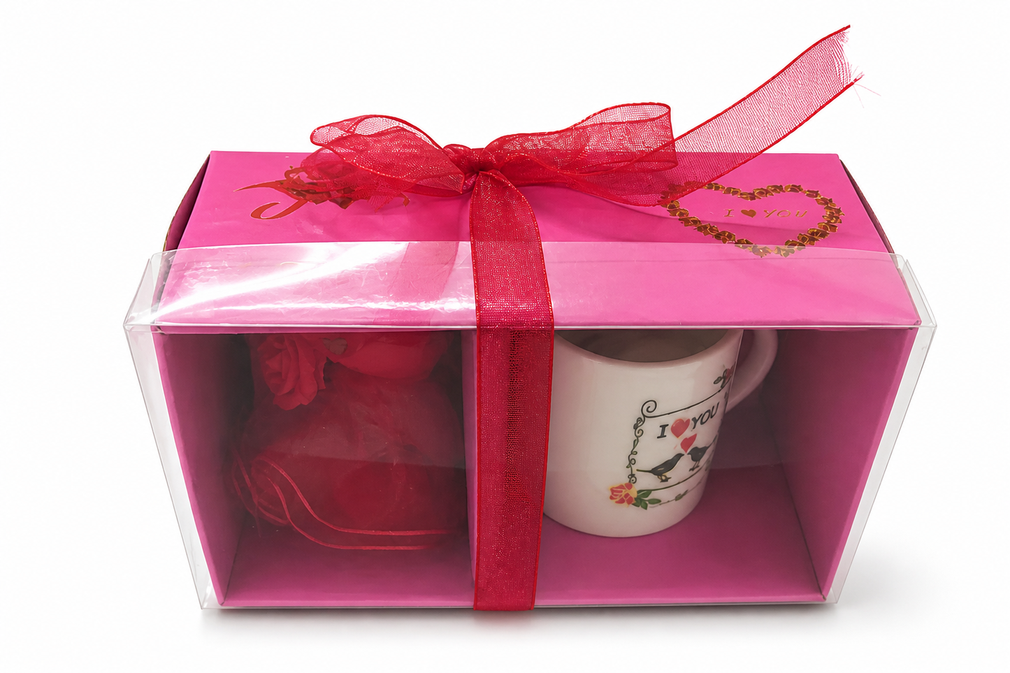 Romantic Teddy & “I Love You” Mug Gift Set – Cute Couple Hamper